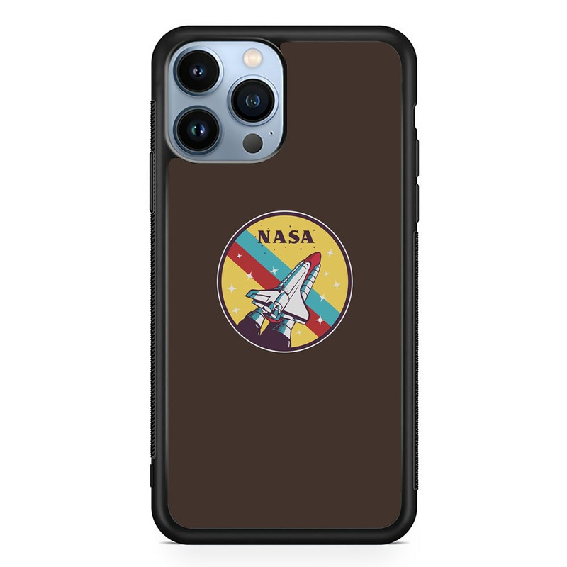 Nasa Dark Aircraft Icon iPhone 15 Pro Max Case