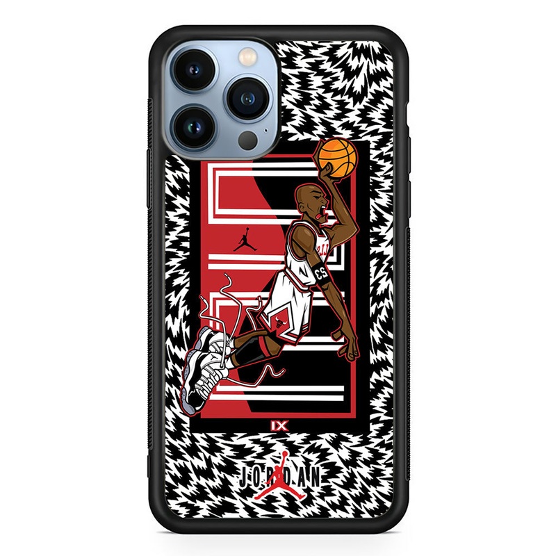 Air Jordan 23 Cartoon Signature iPhone 14 Pro Max Case