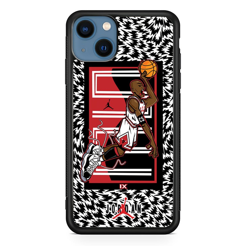 Air Jordan 23 Cartoon Signature iPhone 15 Plus Case