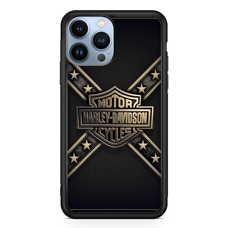 Harley Davidson Golden Star iPhone 14 Pro Max Case