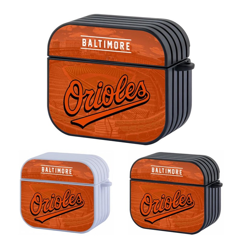 Baltimore Orioles Stadium on Banner Hard Plastic Case Cover For Apple Airpods 3