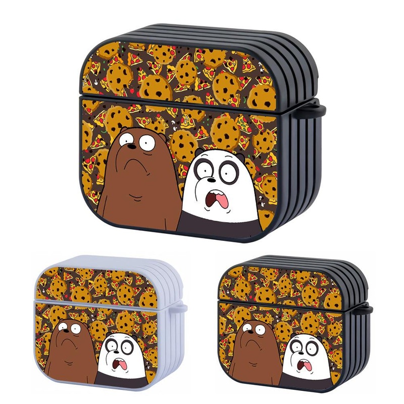 Bare Bears Combination of Two Types of Food Hard Plastic Case Cover For Apple Airpods 3