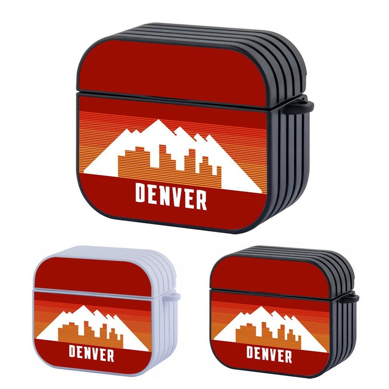 Denver Nuggets NBA Silhouette of The City Hard Plastic Case Cover For Apple Airpods 3