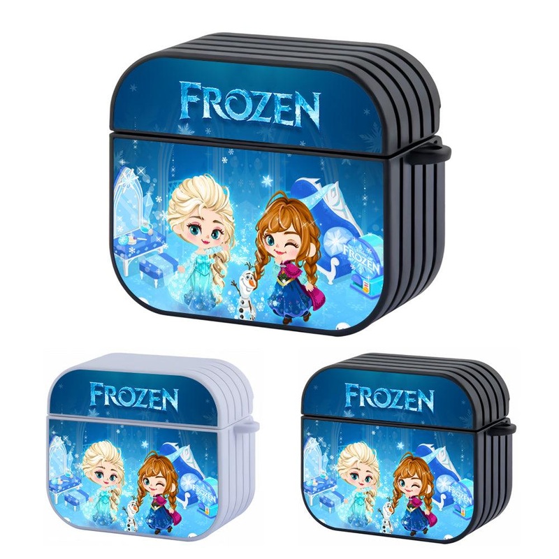Frozen The Cute Face of Sibling Hard Plastic Case Cover For Apple Airpods 3