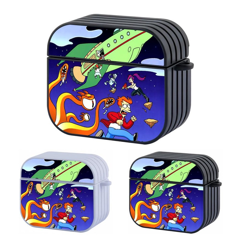 Futurama They Are Fighting and Iam Run Hard Plastic Case Cover For Apple Airpods 3