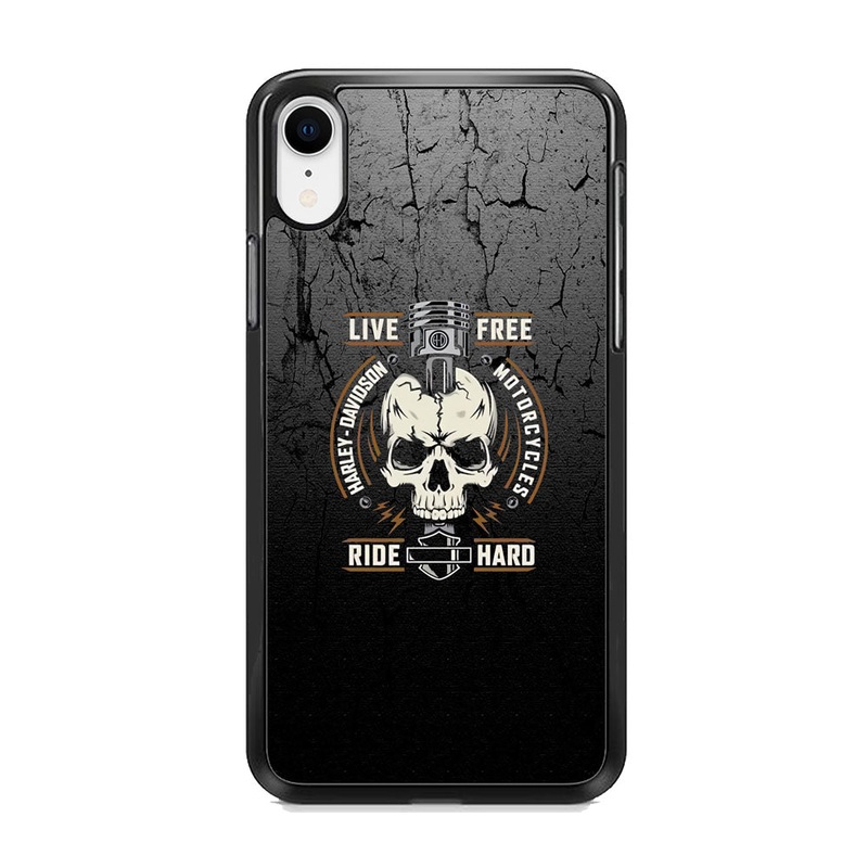 Harley Davidson Live Free with Ride Hard iPhone XR Case