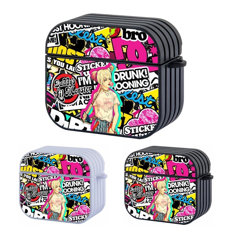 Harley Quinn Relax and Keep Going Hard Plastic Case Cover For Apple Airpods 3