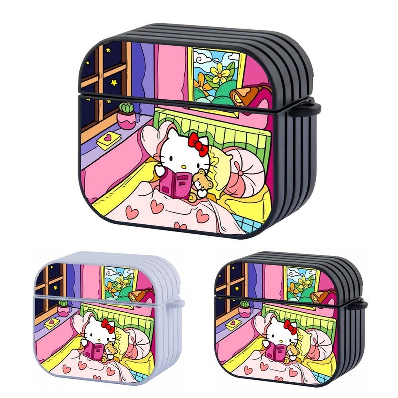Hello Kitty Bedtime Story Hard Plastic Case Cover For Apple Airpods 3