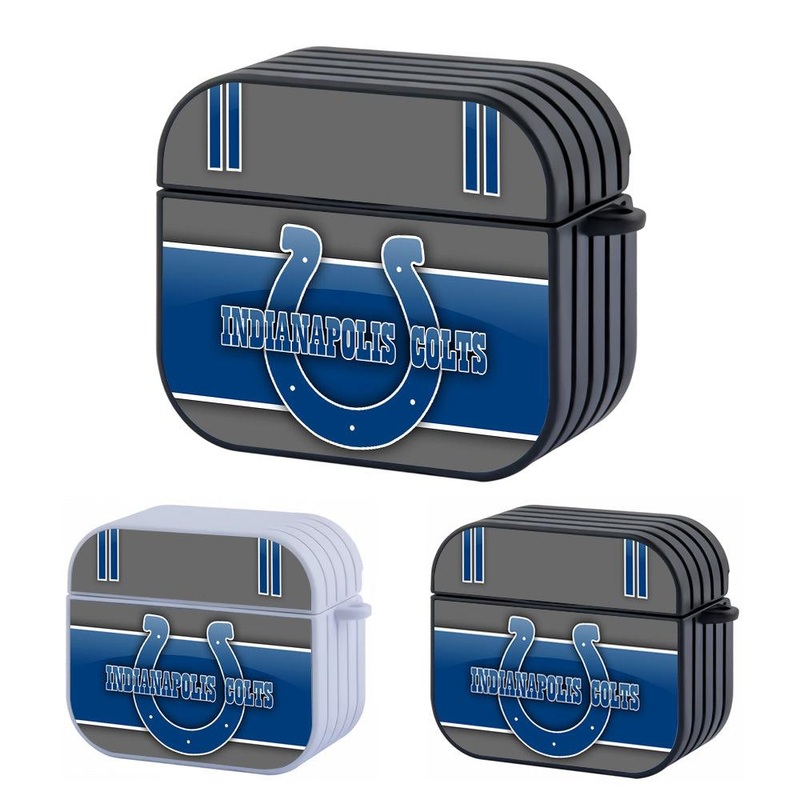 Indianapolis Colts NFL Shadows Movement Hard Plastic Case Cover For Apple Airpods 3
