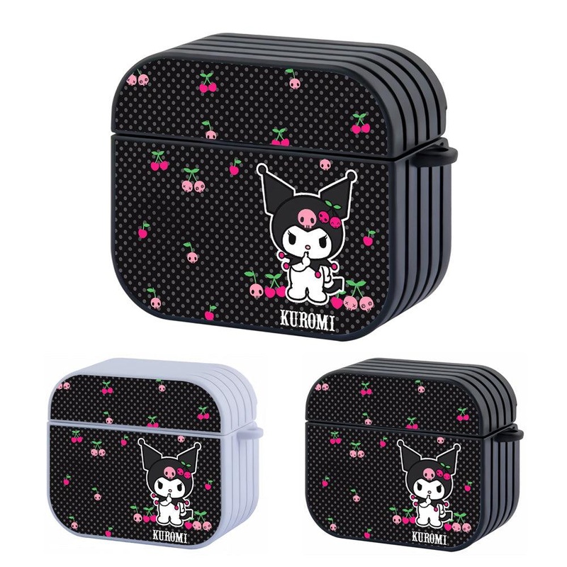 Kuromi Make It Silent for The Show Hard Plastic Case Cover For Apple Airpods 3