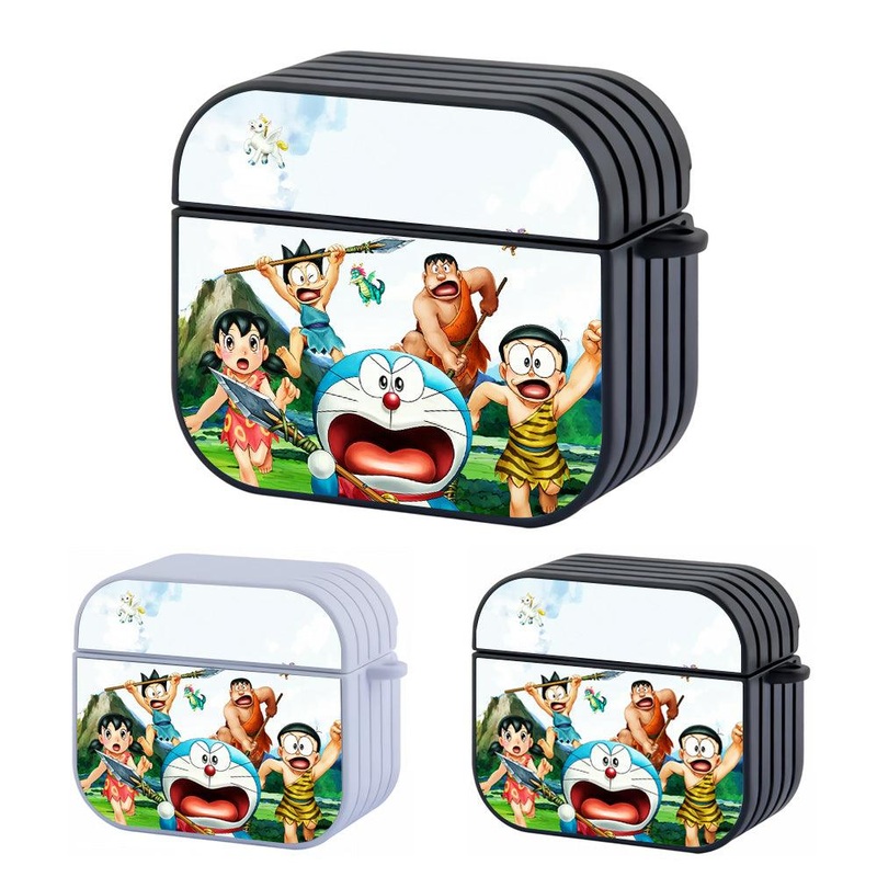 Doraemon in Ancient Times Hard Plastic Case Cover For Apple Airpods 3