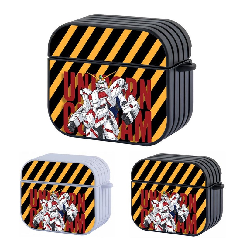 Gundam Unicorn Bold of Danger Hard Plastic Case Cover For Apple Airpods 3
