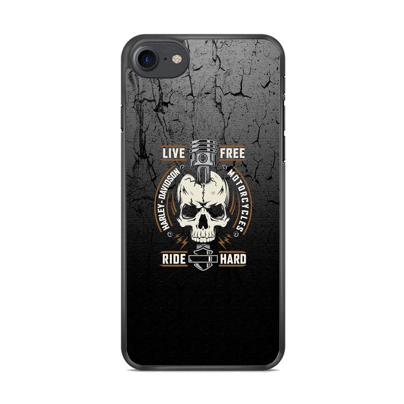 Harley Davidson Live Free with Ride Hard iPhone 8 Case