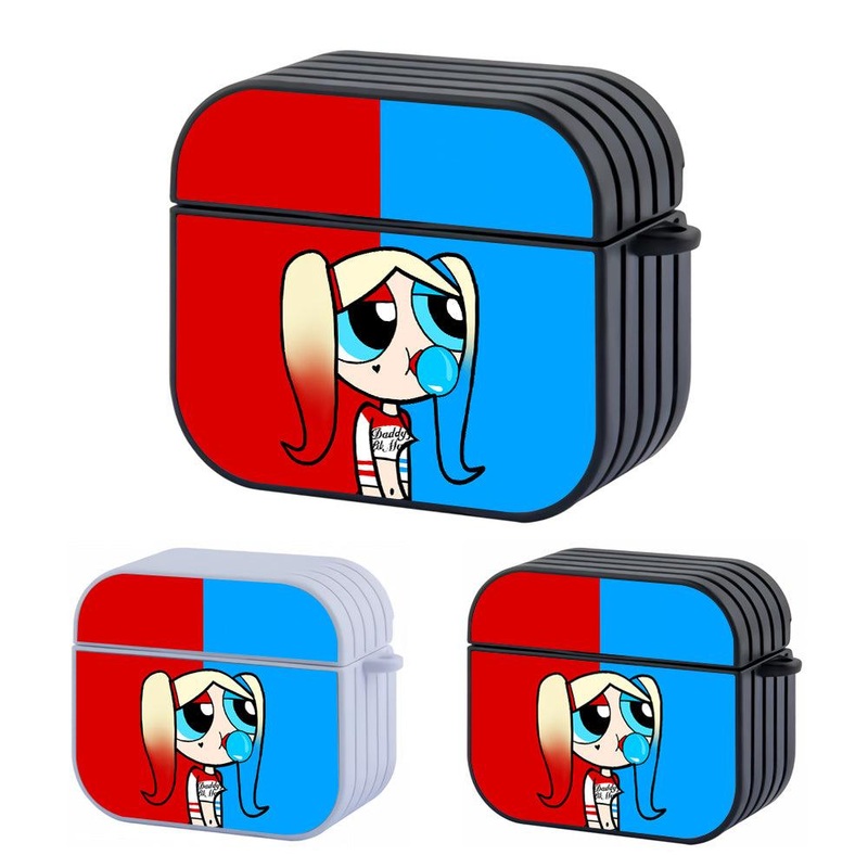 Harley Quinn as a Powerpuff Girl Hard Plastic Case Cover For Apple Airpods 3