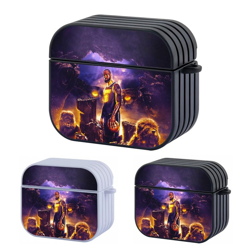 Lebron James Lakers Art Hard Plastic Case Cover For Apple Airpods 3
