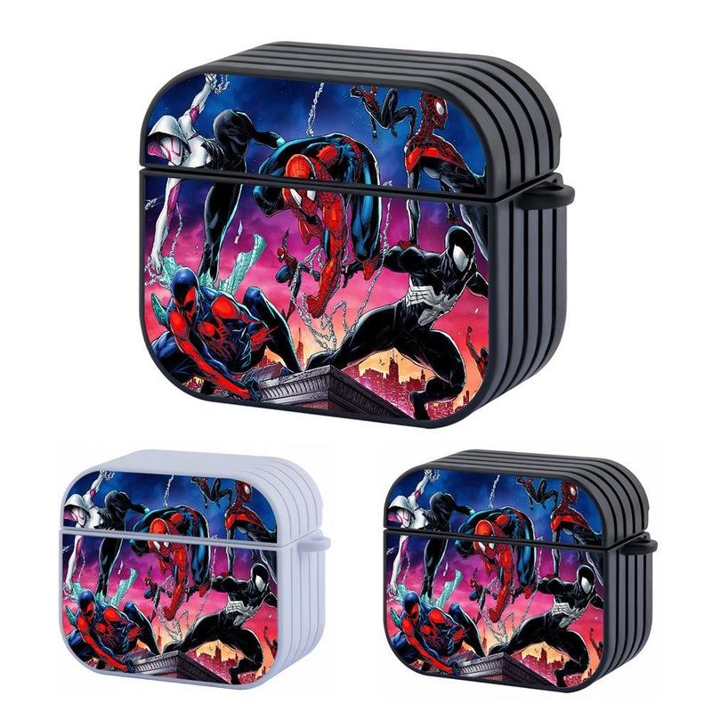 Spider-Man All Generations Hard Plastic Case Cover For Apple Airpods 3