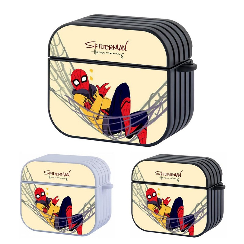Spiderman Hammock and Relax Hard Plastic Case Cover For Apple Airpods 3