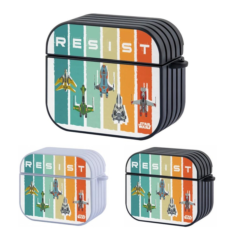 Star Wars Resist Space Ship Hard Plastic Case Cover For Apple Airpods 3