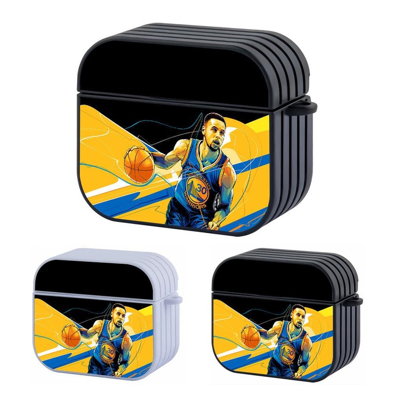 Stephen Curry Art Golden State Hard Plastic Case Cover For Apple Airpods 3