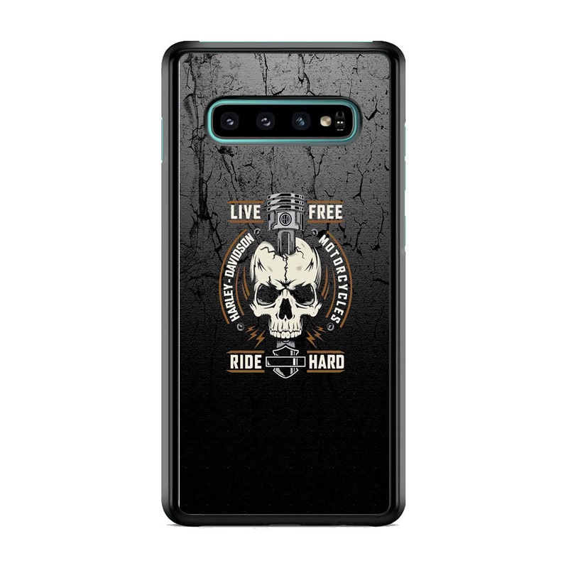 Harley Davidson Live Free with Ride Hard Samsung Galaxy S10 Case