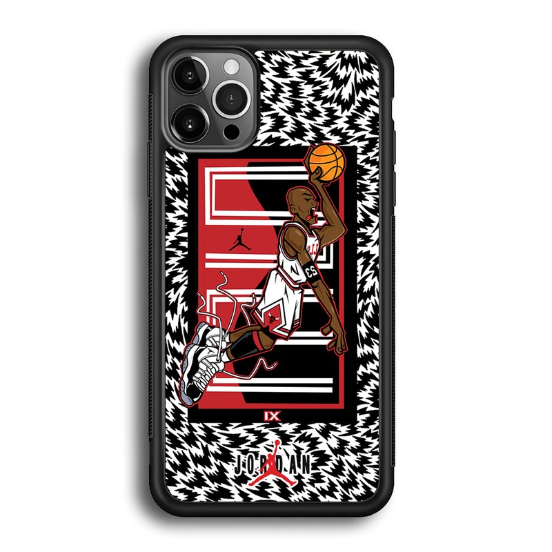 Air Jordan 23 Cartoon Signature iPhone 12 Pro Max Case