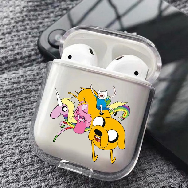 Adventure Time with Finn & Jake Protective Clear Case Cover For Apple Airpods