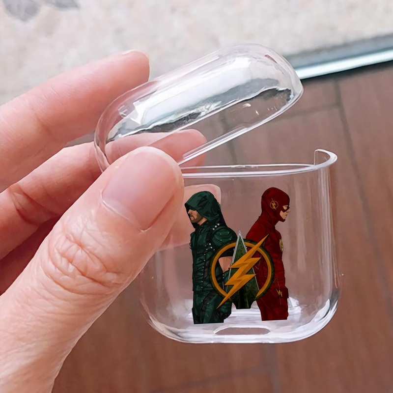 Arrow and The Flash Protective Clear Case Cover For Apple Airpods