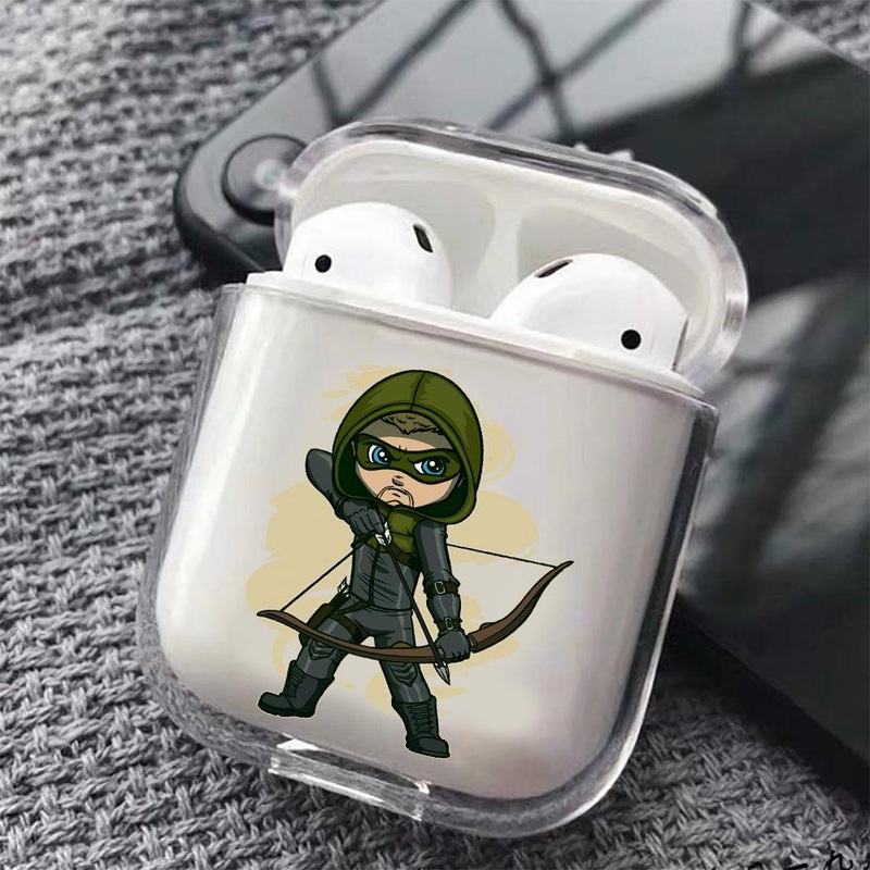 Arrow Mini Cartoon Protective Clear Case Cover For Apple Airpods