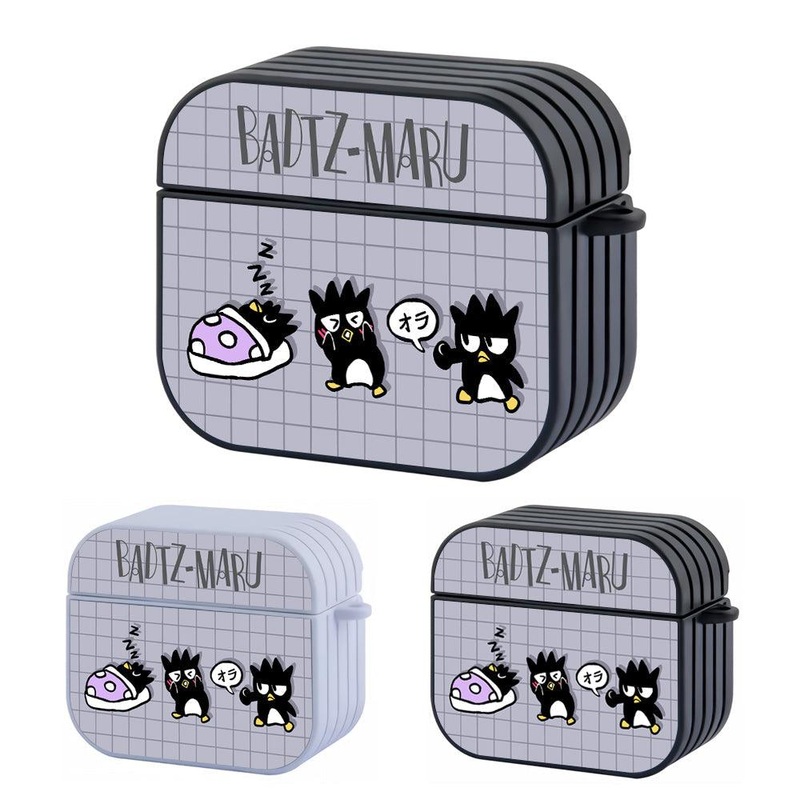 Bad Badtz-Maru Fight, Fun and Sleep Hard Plastic Case Cover For Apple Airpods 3
