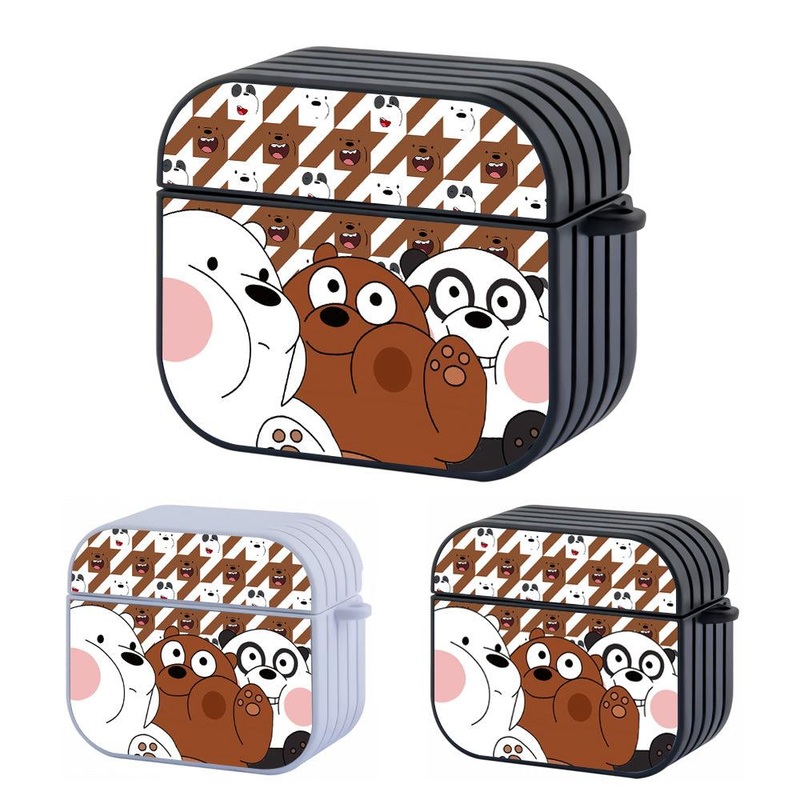 Bare Bears Thought it Would Pass Hard Plastic Case Cover For Apple Airpods 3