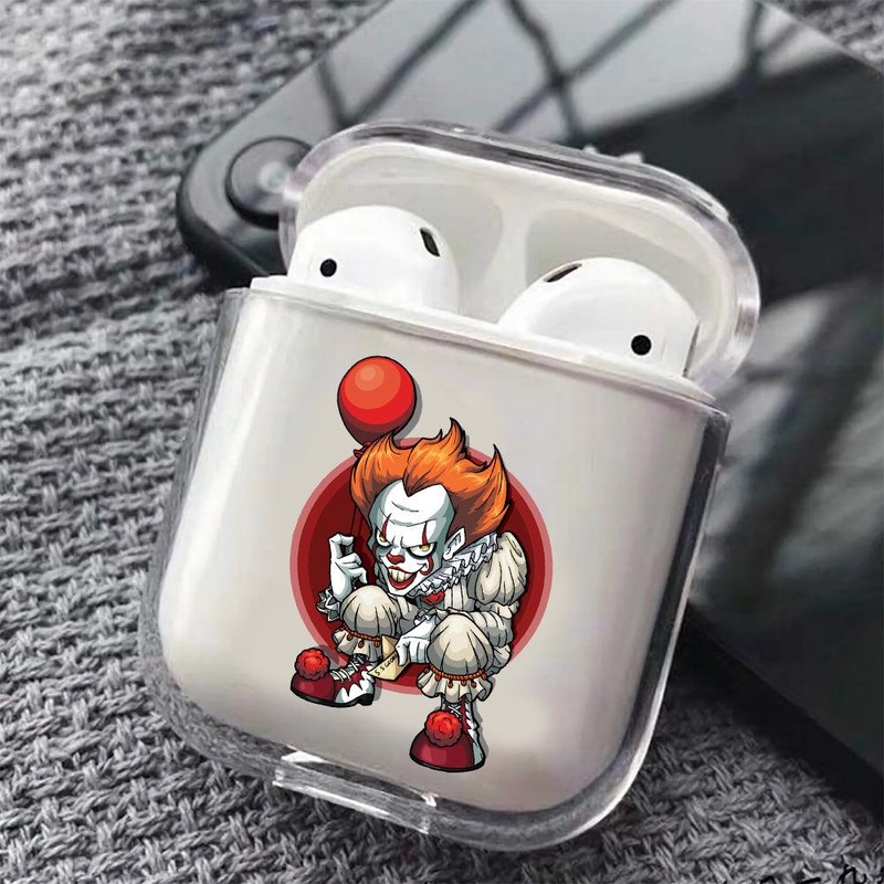 Pennywise The Clown Protective Clear Case Cover For Apple Airpods