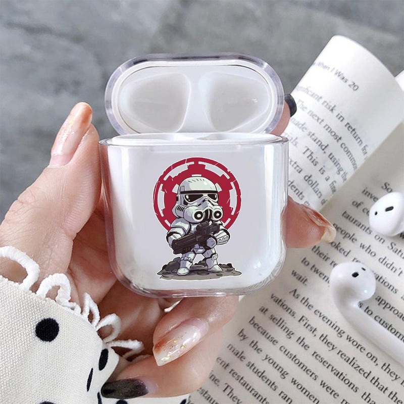 Stormtrooper Mini Cartoon Protective Clear Case Cover For Apple Airpods