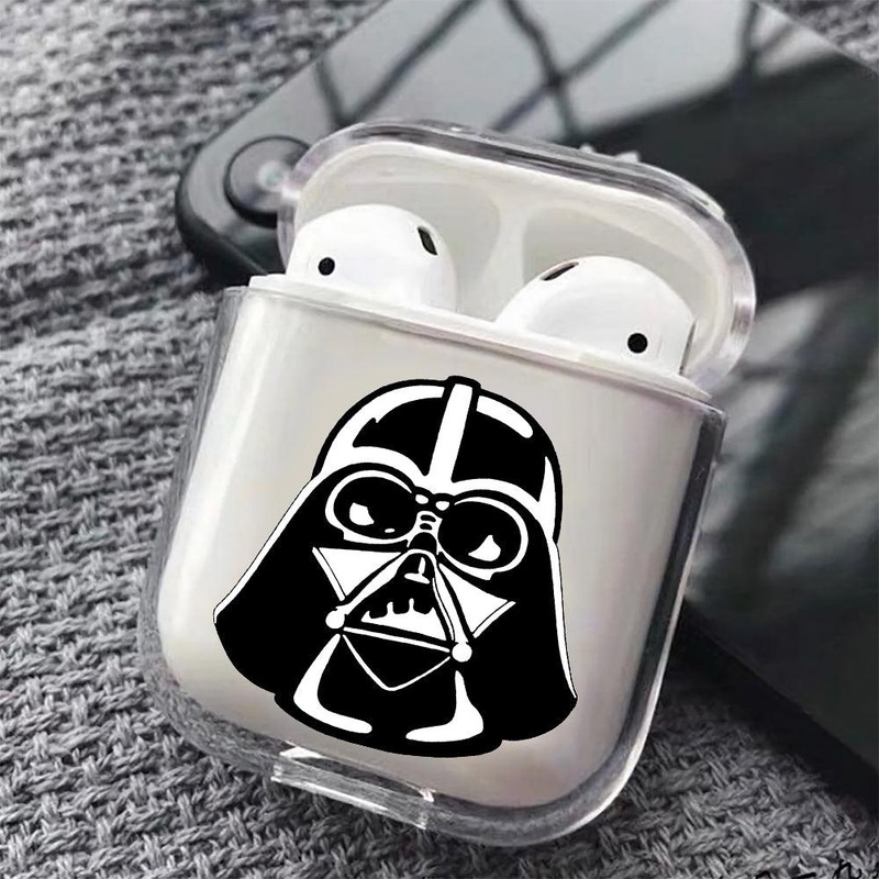 The Head of Darth Vader Protective Clear Case Cover For Apple Airpods