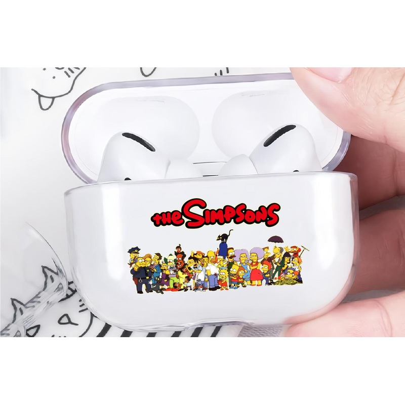 The Simpsons All Character Protective Clear Case Cover For Apple Airpod Pro
