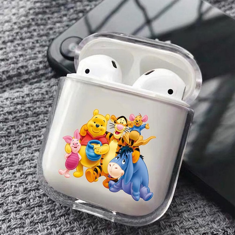 Winnie the Pooh Family Protective Clear Case Cover For Apple Airpods