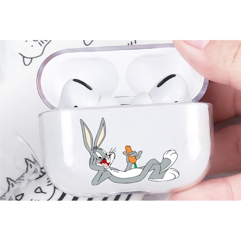 Bugs Bunny Chilling Out Protective Clear Case Cover For Apple Airpod Pro 2
