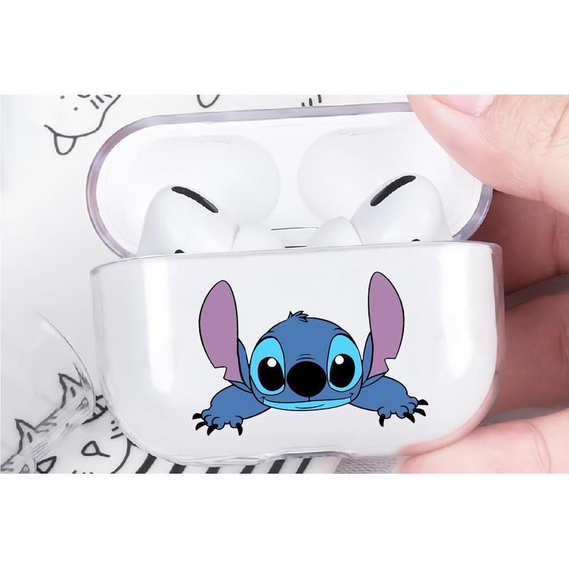 Cute Face Stitch Protective Clear Case Cover For Apple Airpod Pro 2