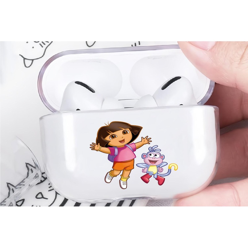 Dora and Boots  Protective Clear Case Cover For Apple Airpod Pro 2