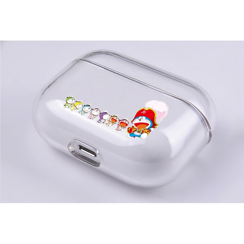 Doraemon and Friends Protective Clear Case Cover For Apple Airpod Pro 2