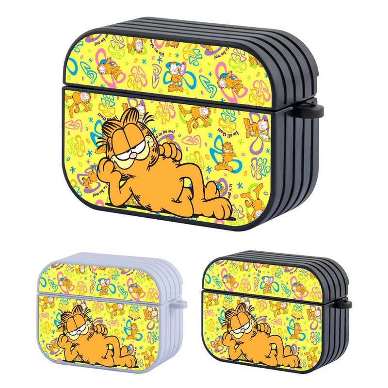 Garfield Relax Enjoying the Day Hard Plastic Case Cover For Apple Airpods Pro 2
