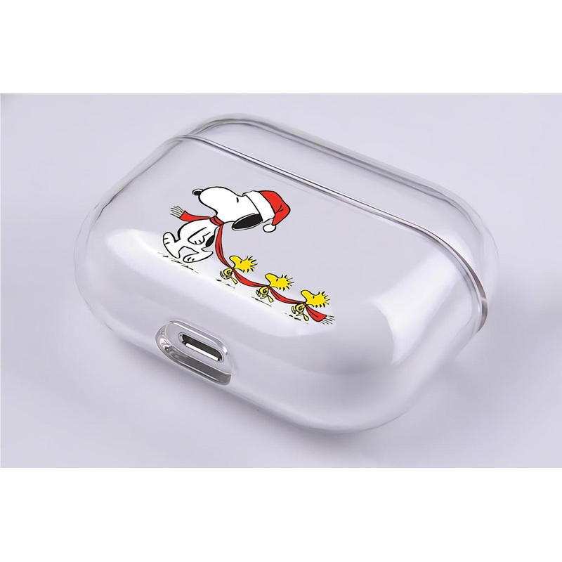 Snoopy and Three Woodstock Protective Clear Case Cover For Apple Airpod Pro 2
