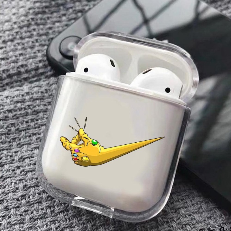 Thanos Hands Just Do It Protective Clear Case Cover For Apple Airpods