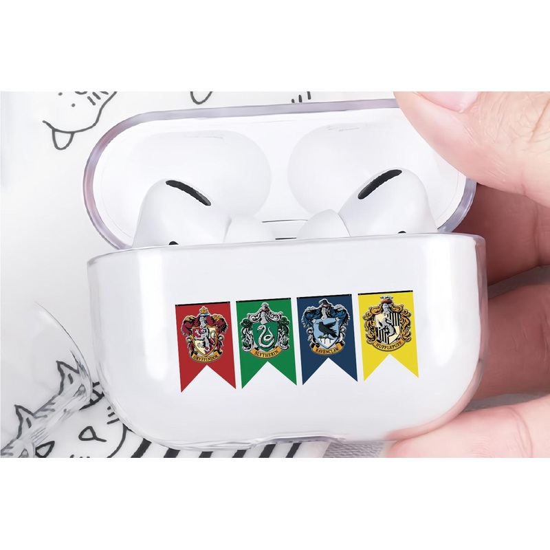 The Four Emblem Houses Harry Potter Protective Clear Case Cover For Apple Airpod Pro 2