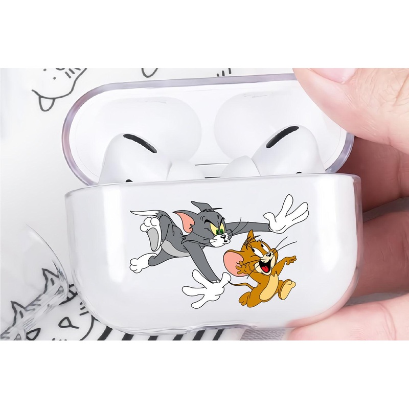 Tom and Jerry Protective Clear Case Cover For Apple Airpod Pro 2