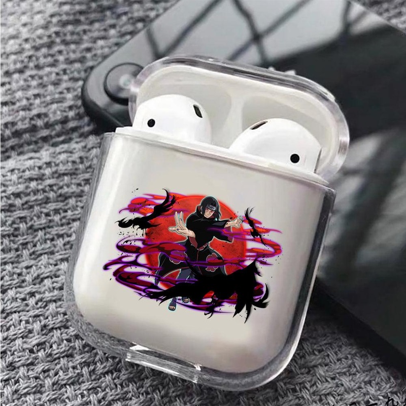 Uchiha Itachi Crow Jutsu  Protective Clear Case Cover For Apple Airpods