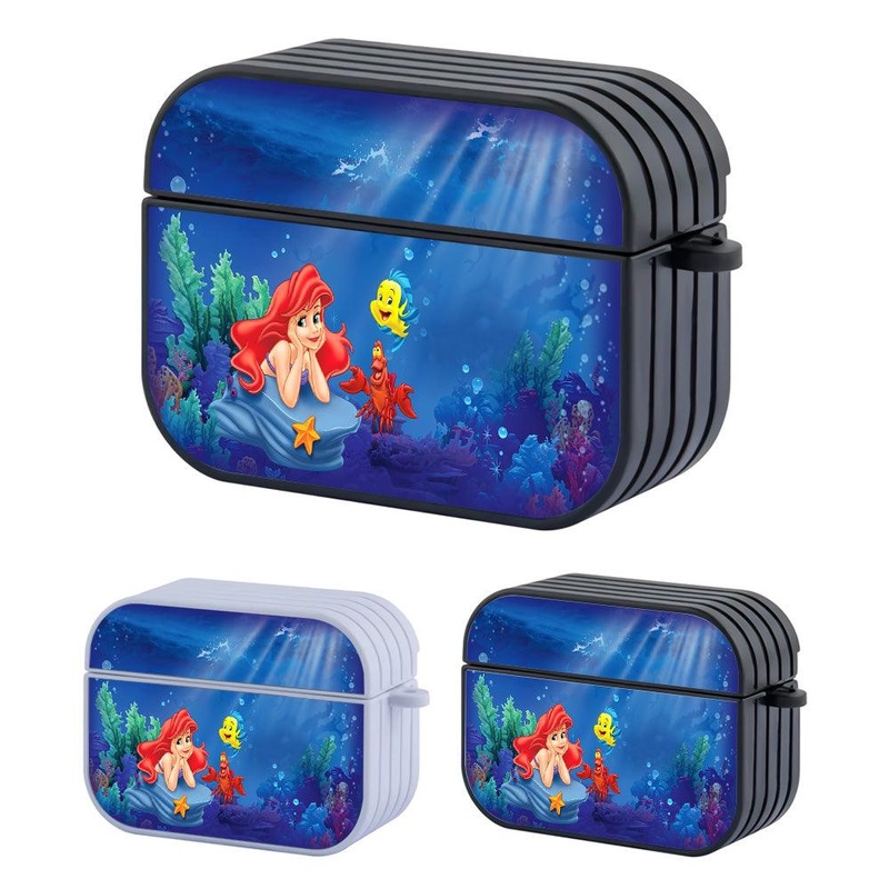 Ariel The Princess Mermaid Story from The Deep Sea Hard Plastic Case Cover For Apple Airpods Pro 2
