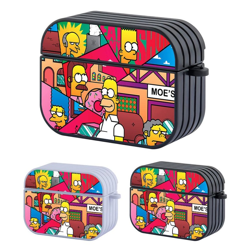 Simpson Art from Springfield Hard Plastic Case Cover For Apple Airpods Pro 2