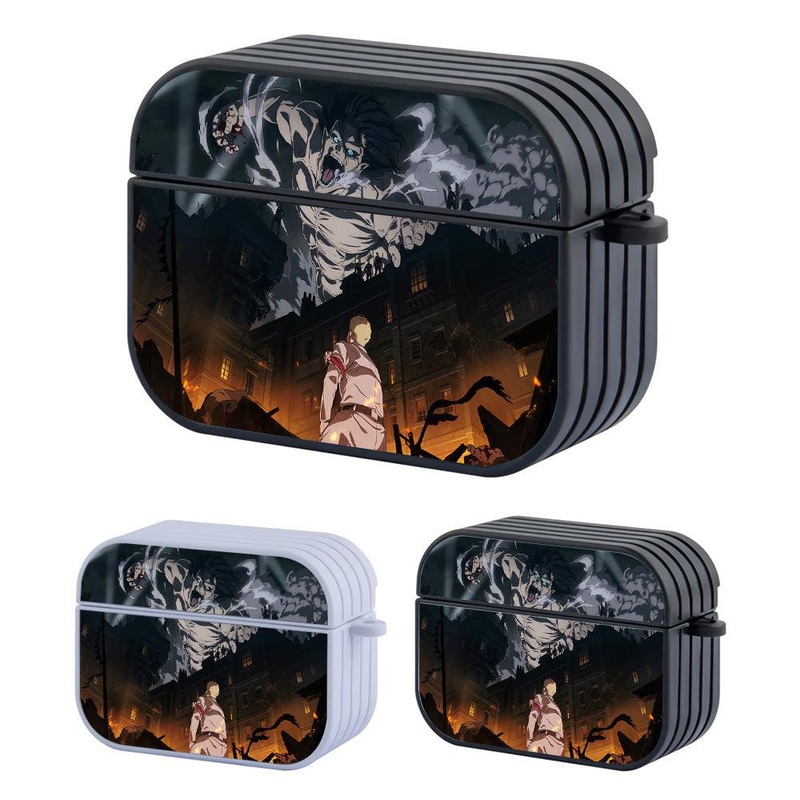 Attack on Titan Eren Shubi no Kyojin Hard Plastic Case Cover For Apple Airpods Pro 2