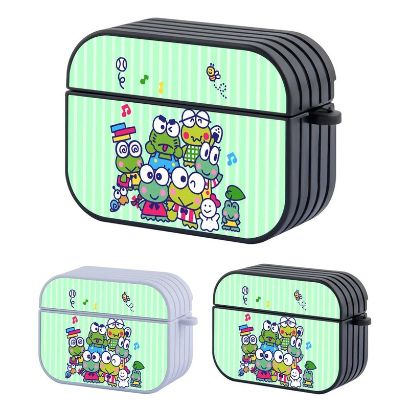 Keroppi Posing in Joy Hard Plastic Case Cover For Apple Airpods Pro 2