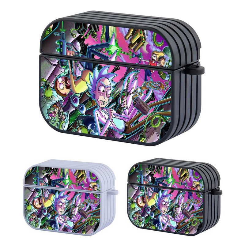 Rick and Morty Disturbing The World Hard Plastic Case Cover For Apple Airpods Pro 2